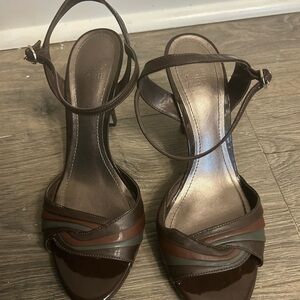 Elegant Brown Strappy Heels